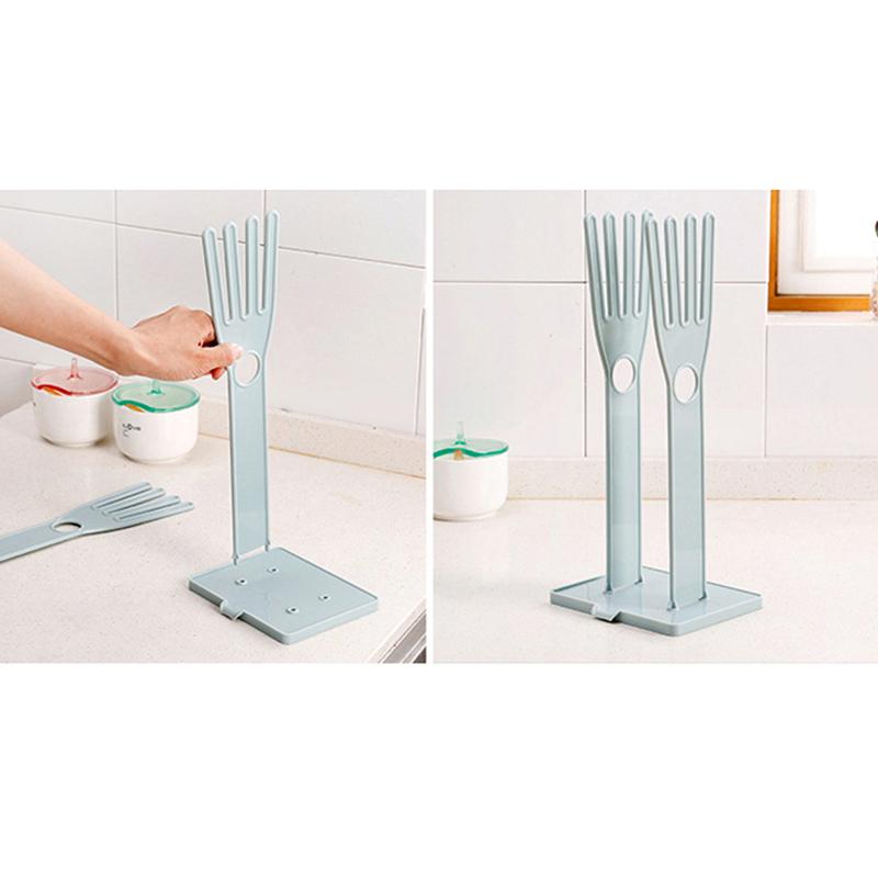 Kitchen Glove Stand Holder Rubber Glover Dryer Rack Kitchen Sink Accessories Towel Holder Practical Kitchen Storage Tools