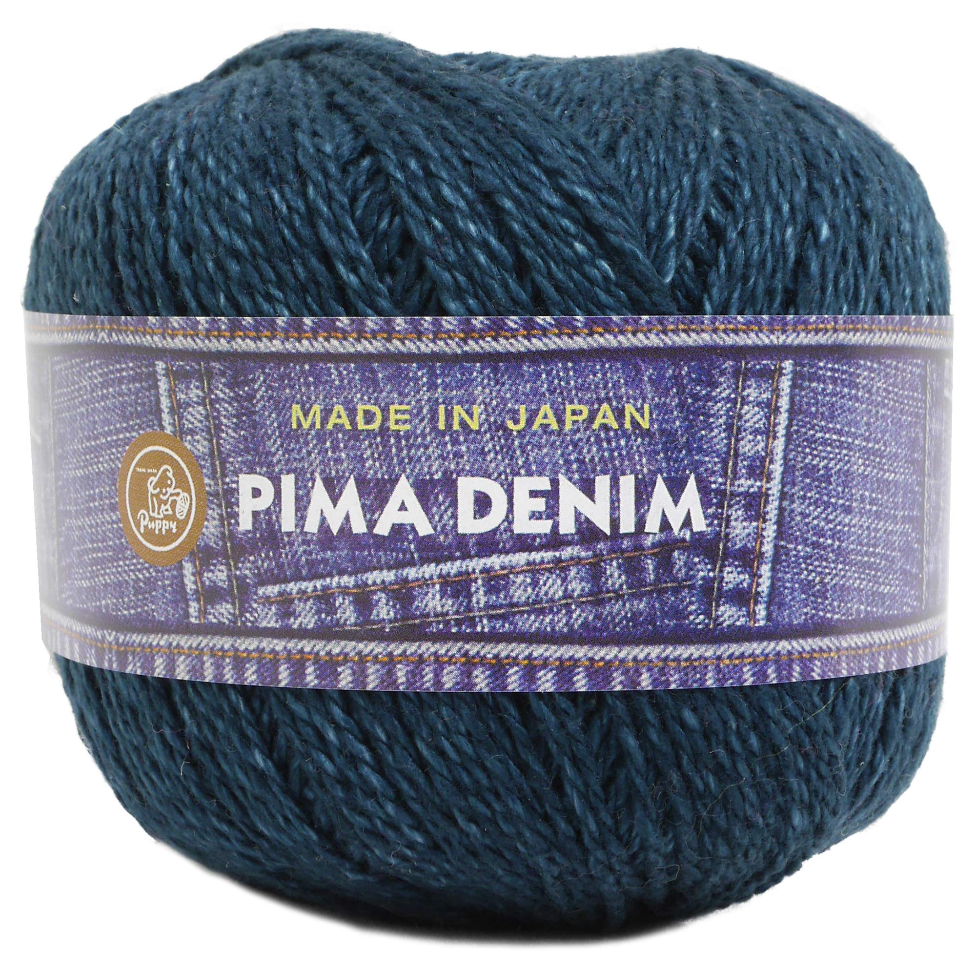 

Пряжа Puppy Pima Denim Средней толщины Синяя 40г 135м Набор 10 мотков 10000225 Кол.109 Прибл. синий