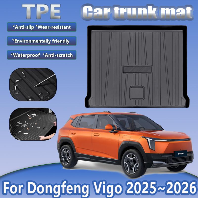 TPE Car Trunk Mat For Dongfeng Vigo Accessories 2025 2026 Nammi 06 Waterproof Rubber Trunk Pad Cargo Liner Carpet Accessories