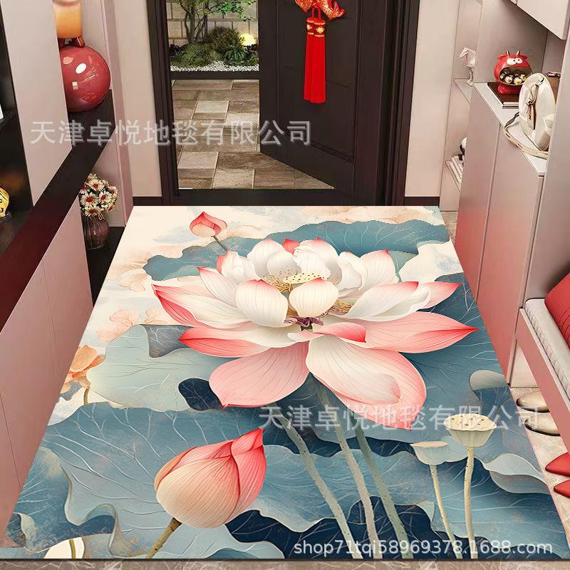 

Придверный коврик Ковер Лотос Грязеотталкивающий и Легкий в Уходе Коврик для Переобувания в Прихожей 80 * 120Cm