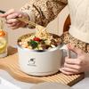 304 Stainless Steel Foam Bowl Ramen Bowl Double-Layer Anti-Scald Large Capacity With Tableware Lid Can Drain Lunch Box