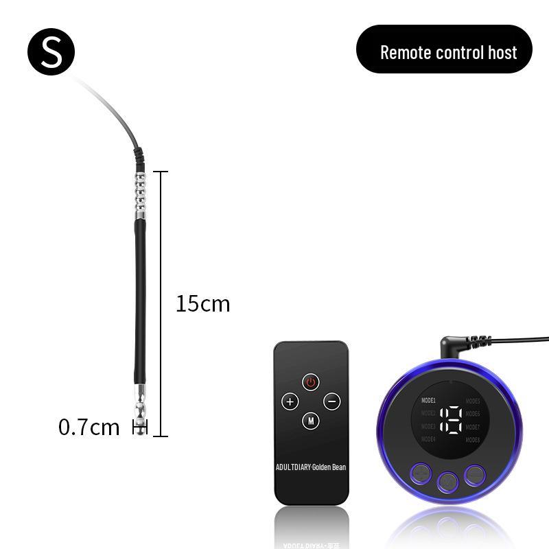 Vibrating Silicone Urethral Plug - Eye-Shaped, Wearable for Men