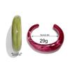 Smooth Round Acrylic Cuff Bangles for Women Vintage Exaggerated Jelly Color Smudging Bangle Wide Resin Bracelet Accessories
