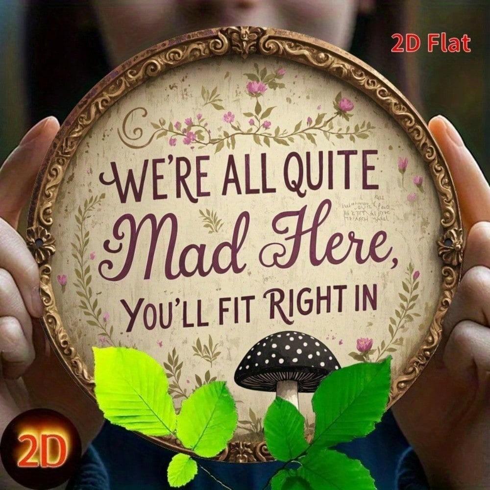 Tin Sign 2D Metal Wall Art Decorative Hanging Accessory Home Decor