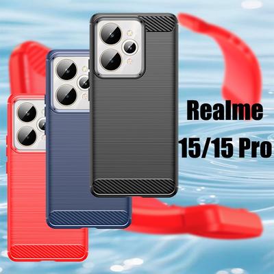 Para Capa Realme 15 Pro Para Capa para Realme 15 Pro Capa Para-choque de Silicone Macio Protetor Traseiro Capa de Celular Protetora para Realme 15 5G