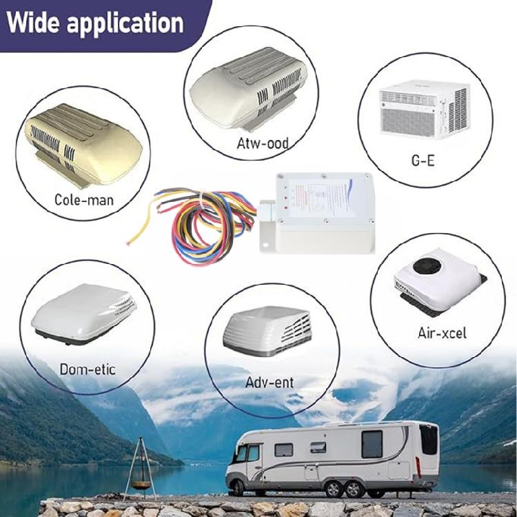 Kit de Partida Suave para AC de Motorhomes e Campers Permite Partida Fácil de Eletrodomésticos com um Gerador Pequeno Partida Suave para Ar Condicionado de Motorhomes