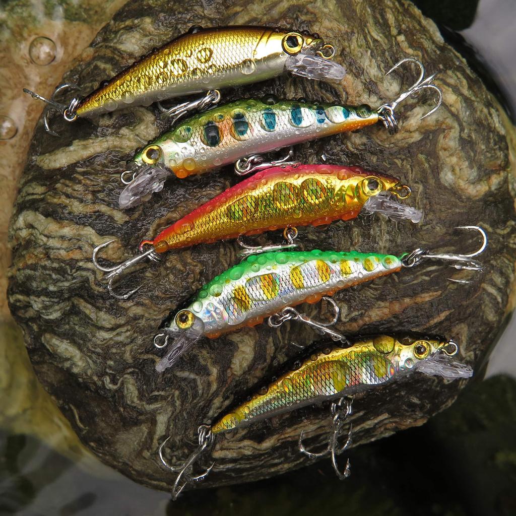 Trout Lure Mountain Stream Sinking Minnow 52mm 5g Set for and Rainbow Trout [Seiran Lure] Iwana, Yamame,