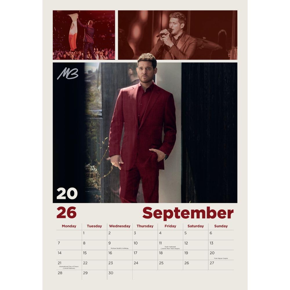 Michael Bublé 2026 A3 Wall Calendar