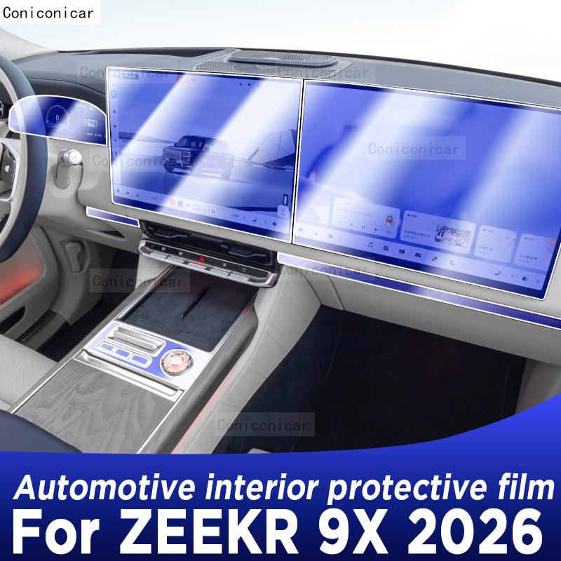 For ZEEKR 9X 2026 Panel Dashboard Navigation Automotive Interior Protective Film TPU Anti-Scratch Accessories