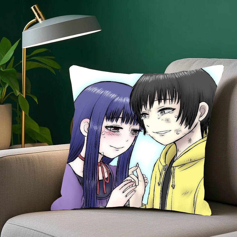 Komedi Anime Hi S-Score Girl Kuddfodral Heminredning Pläd för Soffa Säng Bil Rumsdekor Gåvoidé
