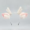 Party Headpiece Reindeer Antler Headband Plush Deer Ears Antler Hair Hoop Head Hoop  for Kids Adult