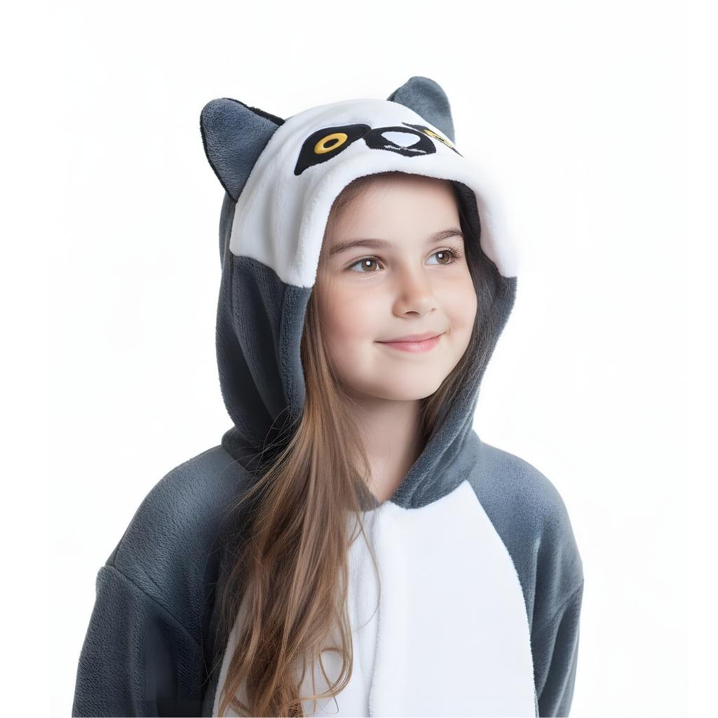 Piżama Onesie Kigurumi Kostium Przebranie Lemur Dzieci 105 - 115Cm