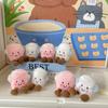 Kawaii Marshmallow Plush Earmuffs Pink White Doll Winter New Arrivals Toy Pillow Ornament Soft Gift For Kids Friend