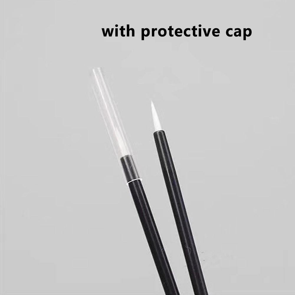50/100Pcs Precision Lip Liner Contour Brush Micro Disposable Eyeliner Brush with Cap Women