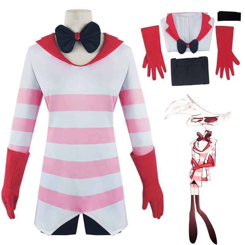 Hazbin Anime Hotel Dust Angel Cosplay Costume Uniform Halloween Outfit Carnival