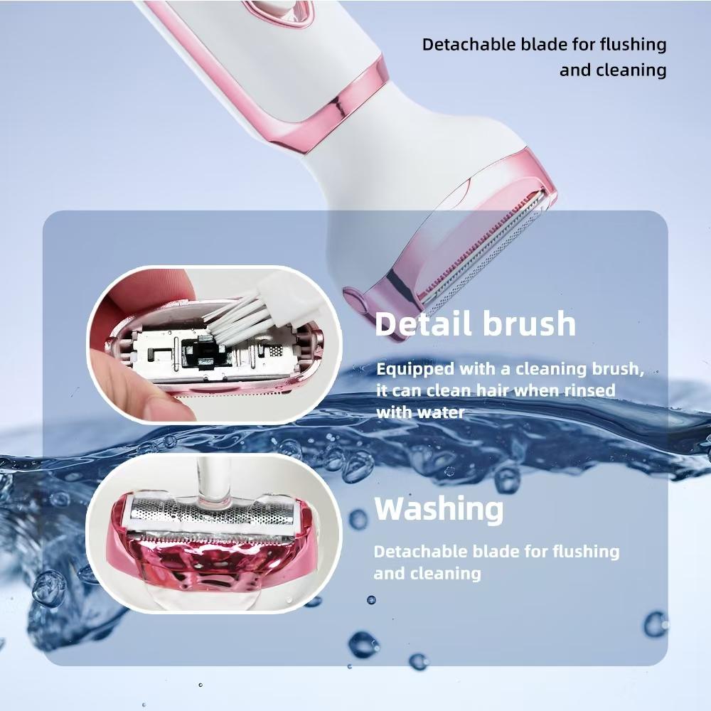 4 In 1 Electric Lady Shaver Body Hair Removal Epilator Painless Cordless Trimmer Razor Gifts For Women
