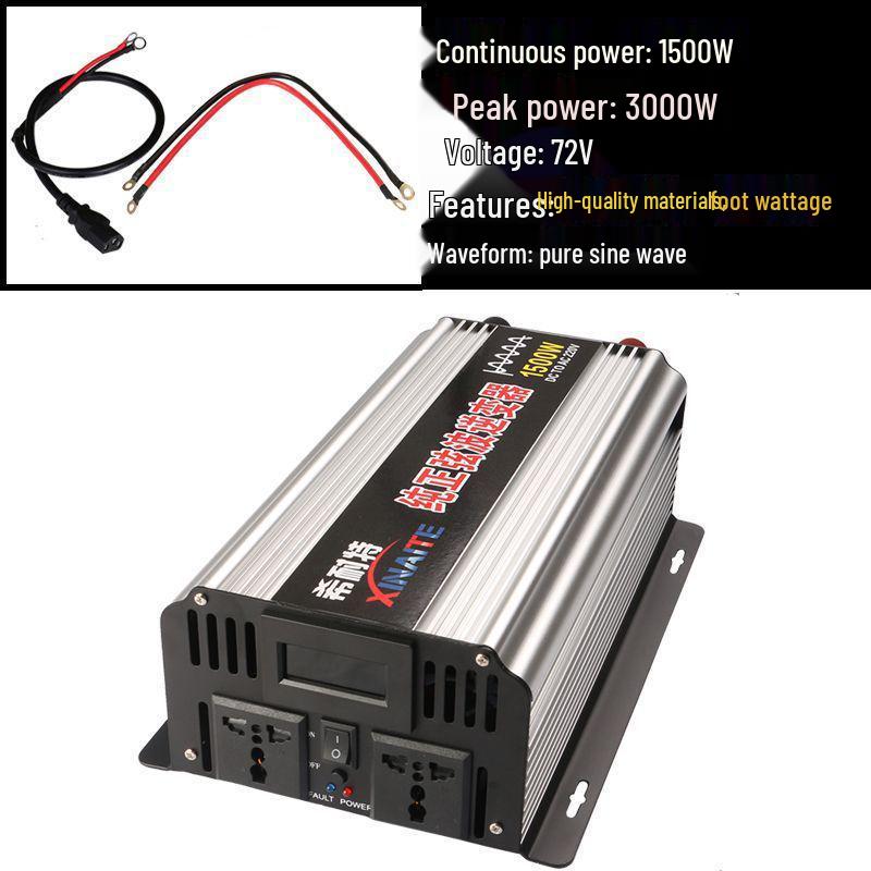 1000W/2000W/3000W Pure Sine Wave Inverter 12V/24V/48V To 220V for Car and Home Use