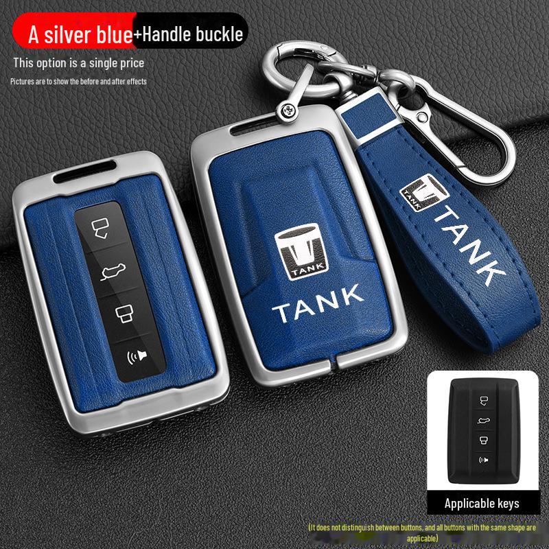 Cyber Ranger City Edition Tank 300 Key Cover: New Standard Metal Shell, Off-Road Version Tank 500 Car Bag Buckle.