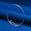 Luxurious 925 Sterling Silver Exquisite Heart-shaped Open Bracelet for Women's Fashion Parties and Wedding Accessories