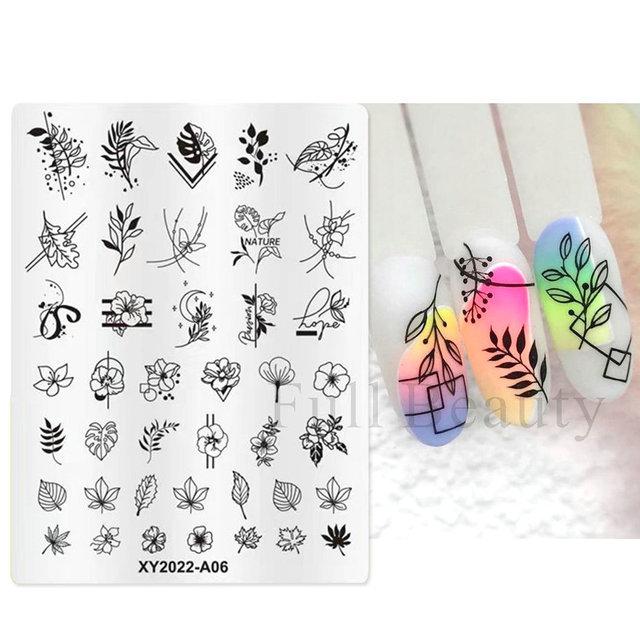 Nail Art Steel Plate Ins Valentine's Day Love Rose Dream Catcher Stainless Steel Nail Art Printing Tool