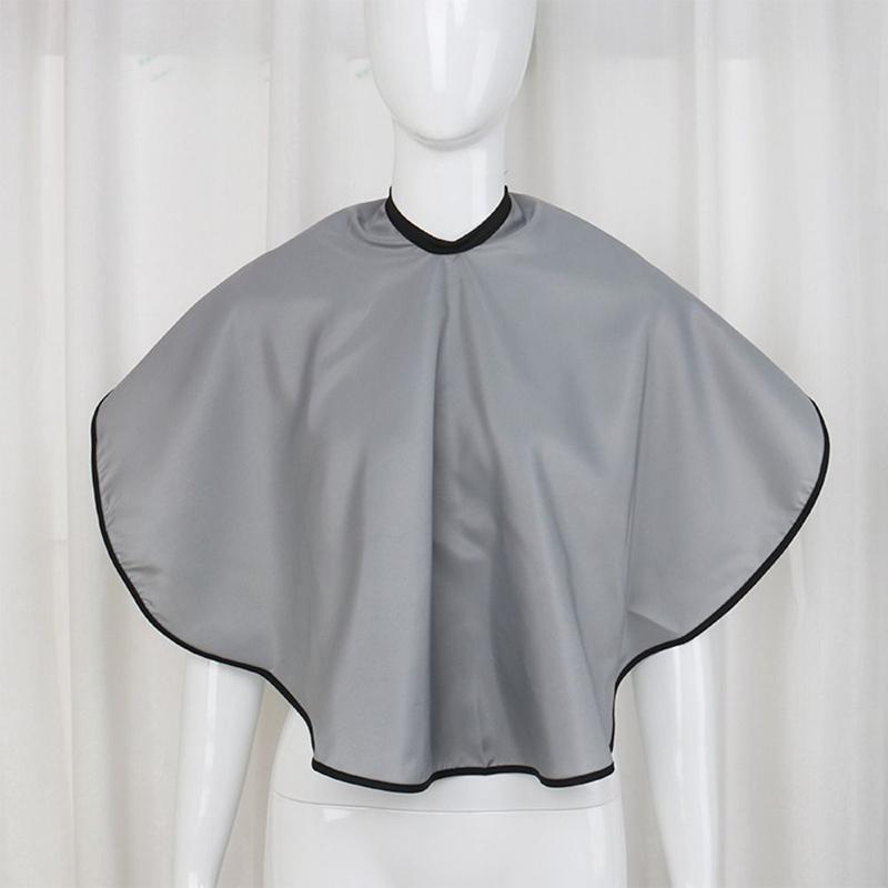 

Парикмахерский цветной фартук накидка для стрижки парикмахерская накидка многоразовая водонепроницаемая шаль для окрашивания волос инструмент для парикмахерского салона серый