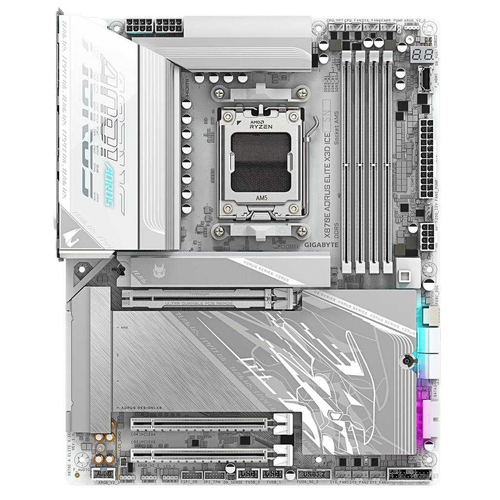 GIGABYTE X870E AORUS ELITE X3D ICE ATX Motherboard MB6872