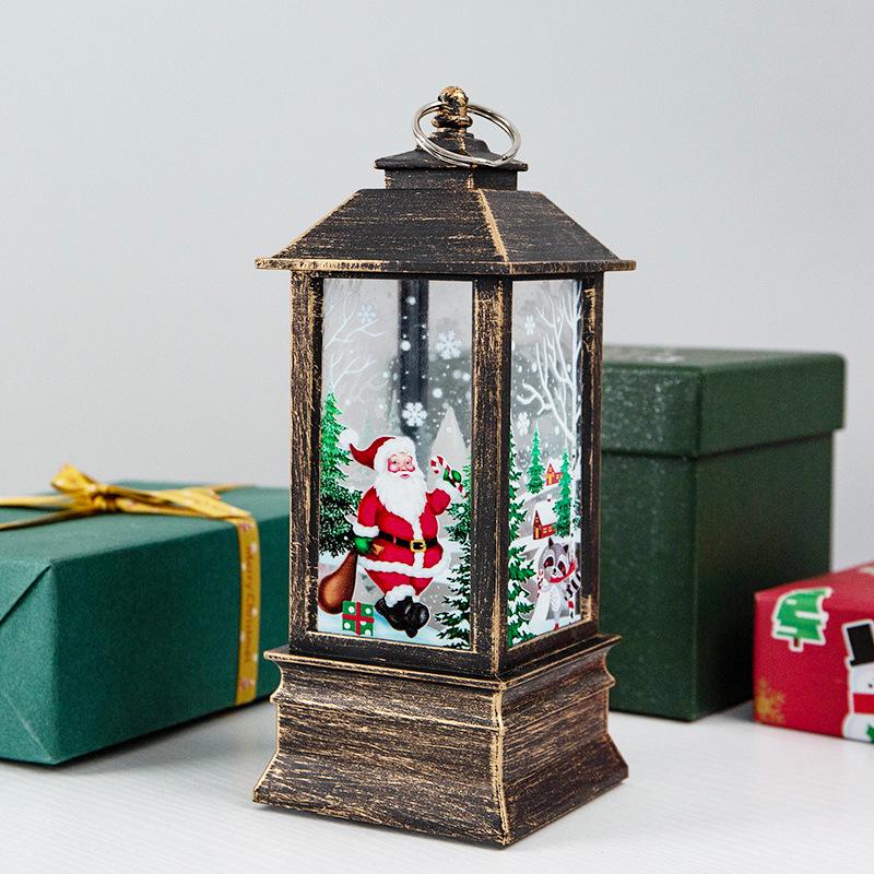 Festive LED Santa Lantern - Creative Night Light Gift