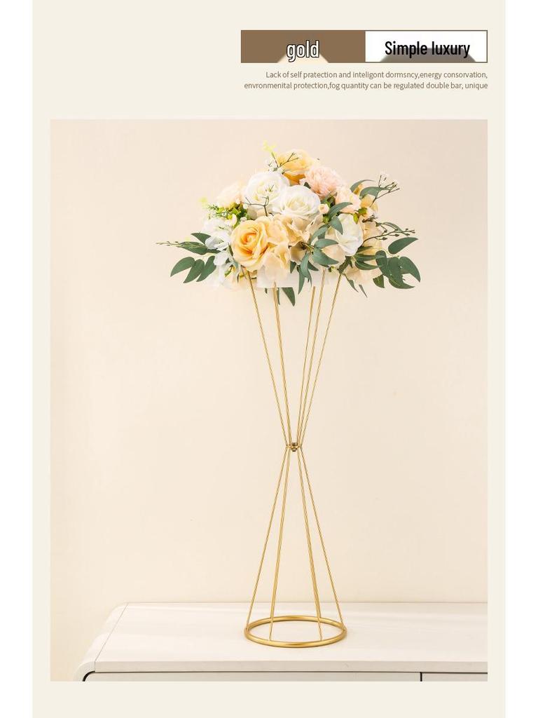 Metal Tabletop Floral Arrangement Stand for Weddings and Events