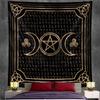 VIKAMA Dark Starry Sky Moon Tapestry Dreamlike Star And Moon Element Tapestry Bedroom Headboard InstagramStyle Decor Tapestry