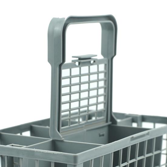 Universal Dishwasher Cutlery Basket with Folding Grid Lid Heavy Duty