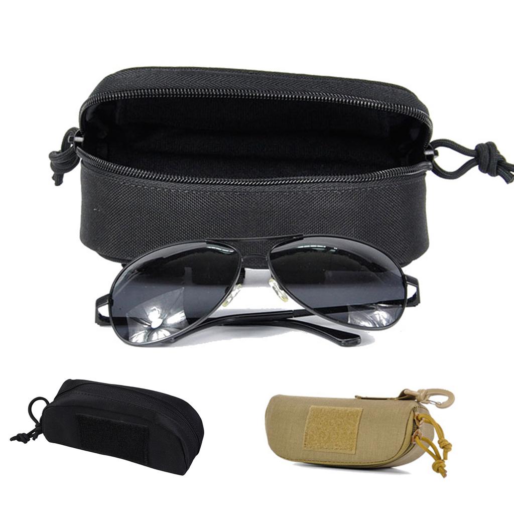 Taktické pouzdro na brýle Nárazuvzdorné pouzdro na přenášení brýlí Ochranná krabička Pouzdro na brýle Pouzdro na uložení brýlí s klipem na opasek