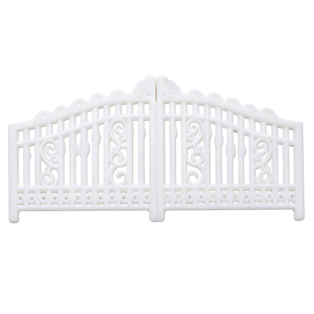 

White Color Model Railway Fence Multi Colorful Scale Model Railing Outdoor Landscape Type-H