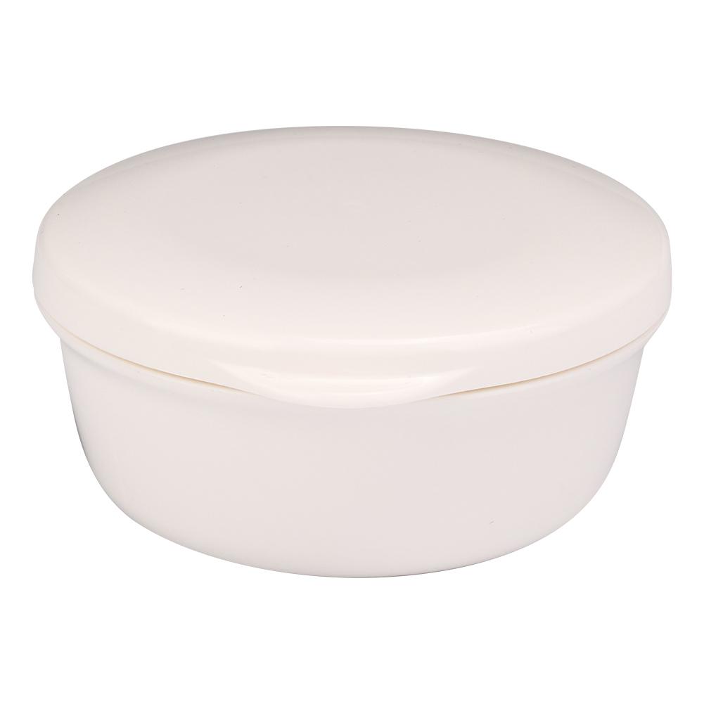 Portable Round Soap Box Case Waterproof Soap Dish Container Holder with Draining Plate Cover for Travel Bathroom Accessories