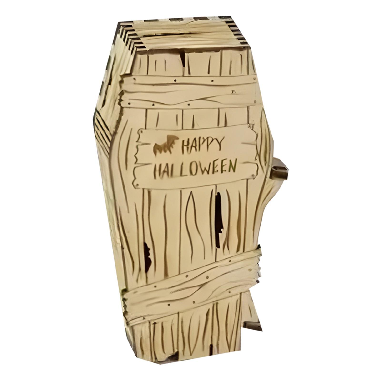 

Коробка для конфет на Хэллоуин, Подарочная коробка, Праздничная атмосфера, Украшение для вечеринки на Хэллоуин, Подарочная коробка в виде гроба One Size белый