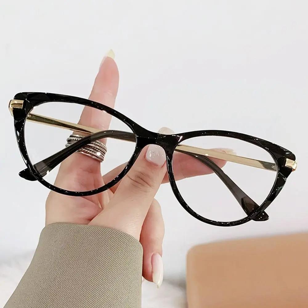 Anti-Blue Light Glasses Women Men Oversized Optical Frame Eye Protection Ultra Light Eyeglasses Office Computer Goggles