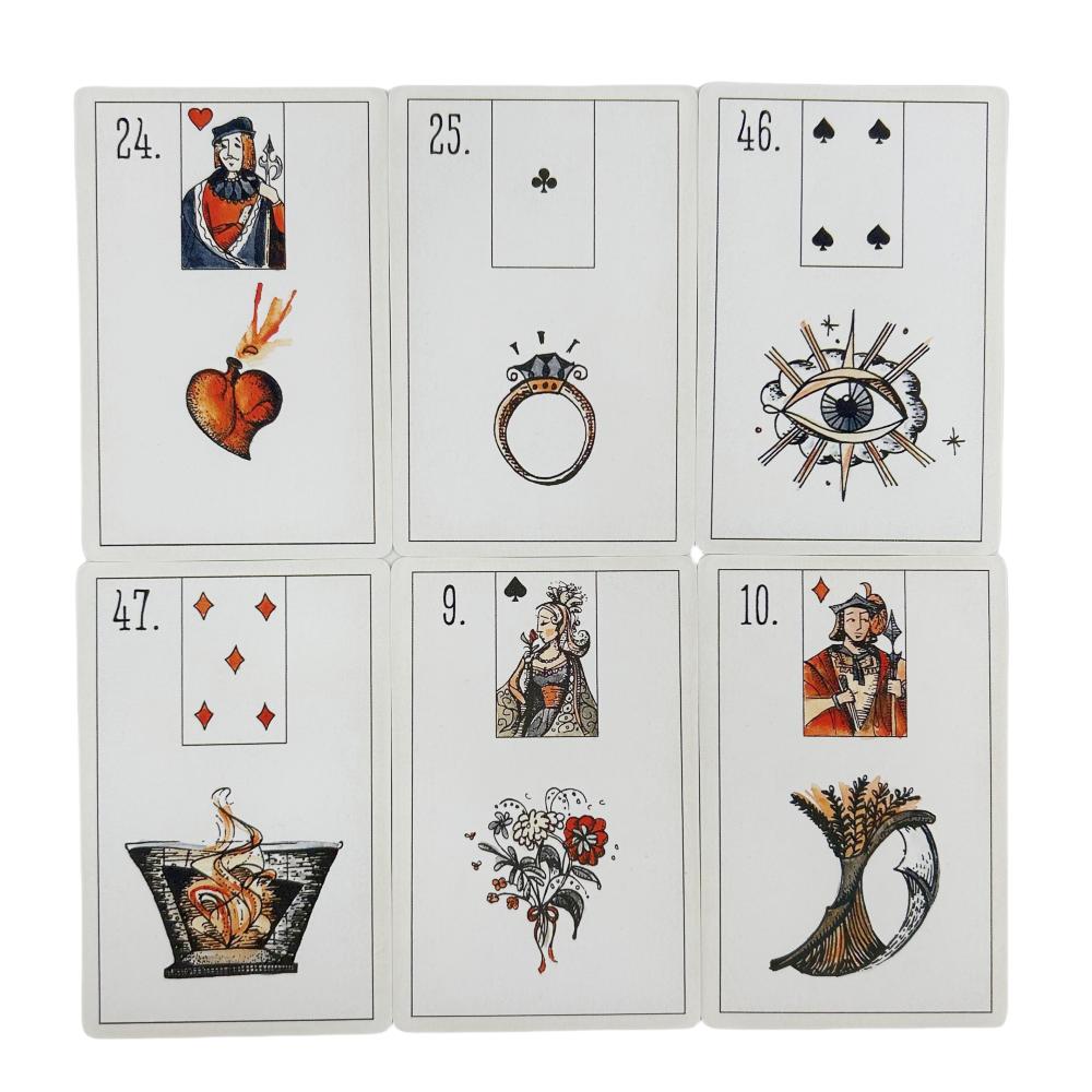 Maybe Lenormand Oracle Cards Divination Deck English Vision Edition Tarot Board Playing Game For Party