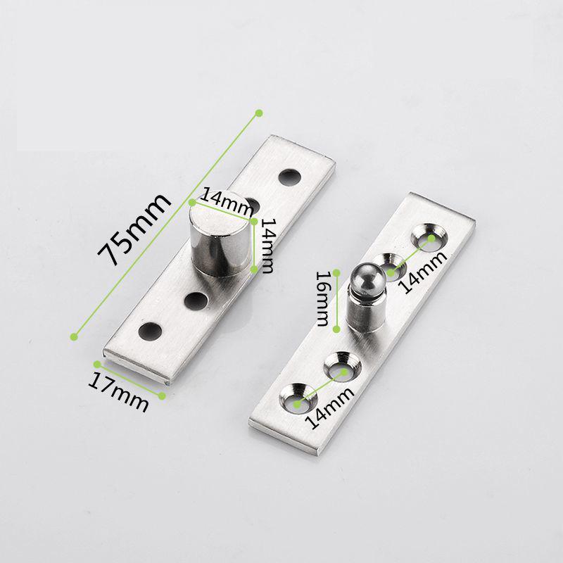 Zesílená nerezová ocel 360 stupňů skrytý otočný čep Dřevěné dveře Horní a spodní pant Dveřní čep Nebeský a zemský čep