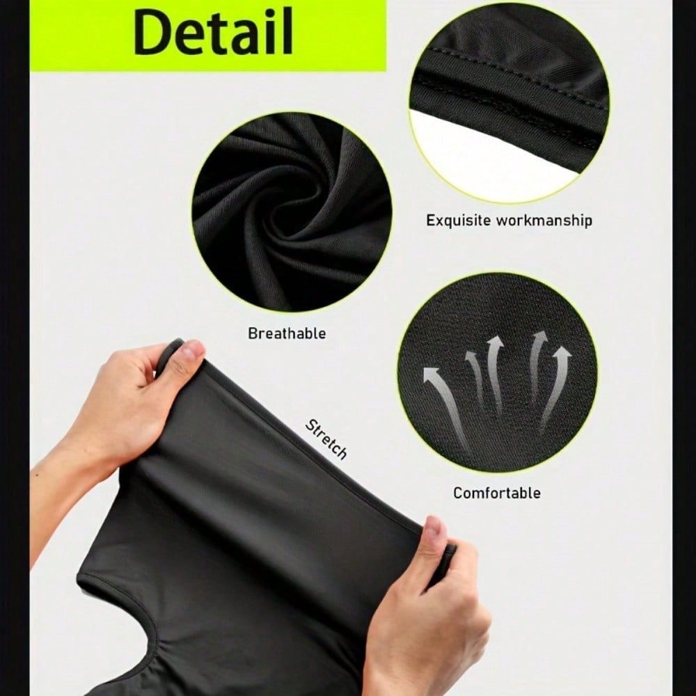 1PC Ice Silk Balaclava Face Mask - UV Sun Protection, Breathable & Quick Dry for Cycling Motorcycle Running Hiking