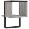 Wall Shelf with Bar Gray Sonoma 20 x 25 x 30 cm