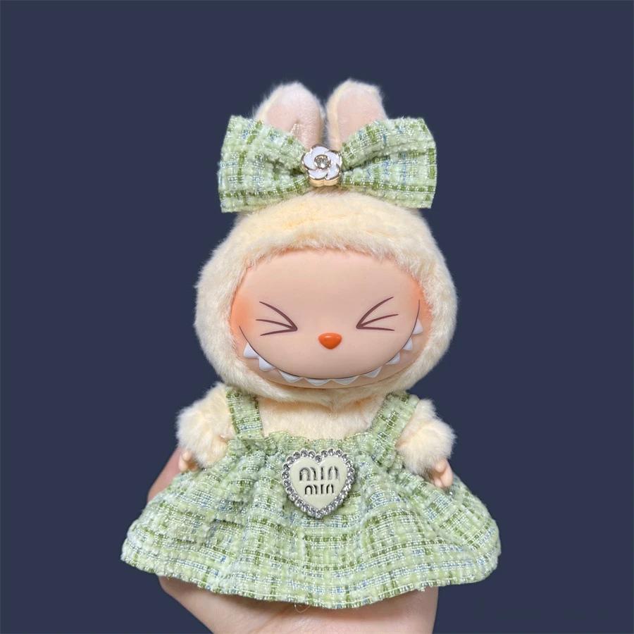 

Cute Clothes for 17cm Labubu Doll Fashion V1V2 Idol Clothing DIY Kids Gift Dress for Labubu Cloak Clothes Hair Dolls Accessories No Doll only Clothe
