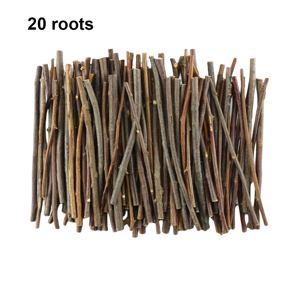 Small Pet Portable Teething Wood Assortment Rodent Teether Log Stick Teeth Grinding Tool Toys Home Decoration Pets Supplies