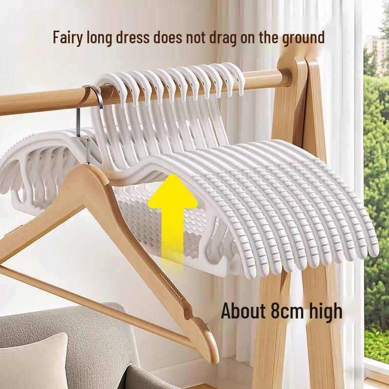 Traceless Short-Neck Clothes Hanger: Prevents Baggy and Bumpy Shoulders, Space-Saving for Home Use