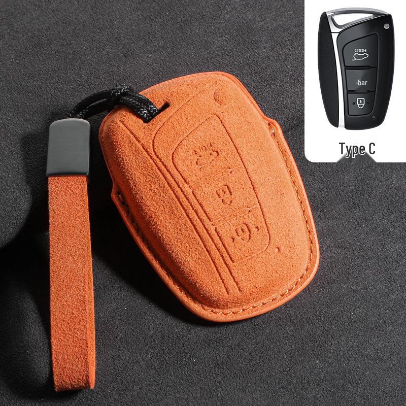 Suede Key Covers for Beijing Hyundai: ix35, MUFASA, Mingtu, Elantra, Yuena, Sonata