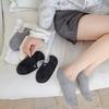 Summer Thin Women's Boat Socks, Anti-slip and Non-dropping, and Embroidered Bow Socks, Women's Shallow Mouth Breathable Casual Invisible Socks