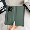 For Huawei Mate X6 X5 X3 Case Vegan Leather Case Leather Band Stand Strap Wriststrap Finger Grip Flip Cover