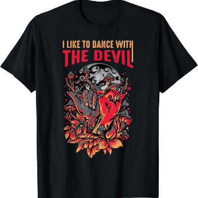 I Like To Dance The Devil Satanic Halloween Costume Party T-Shirt