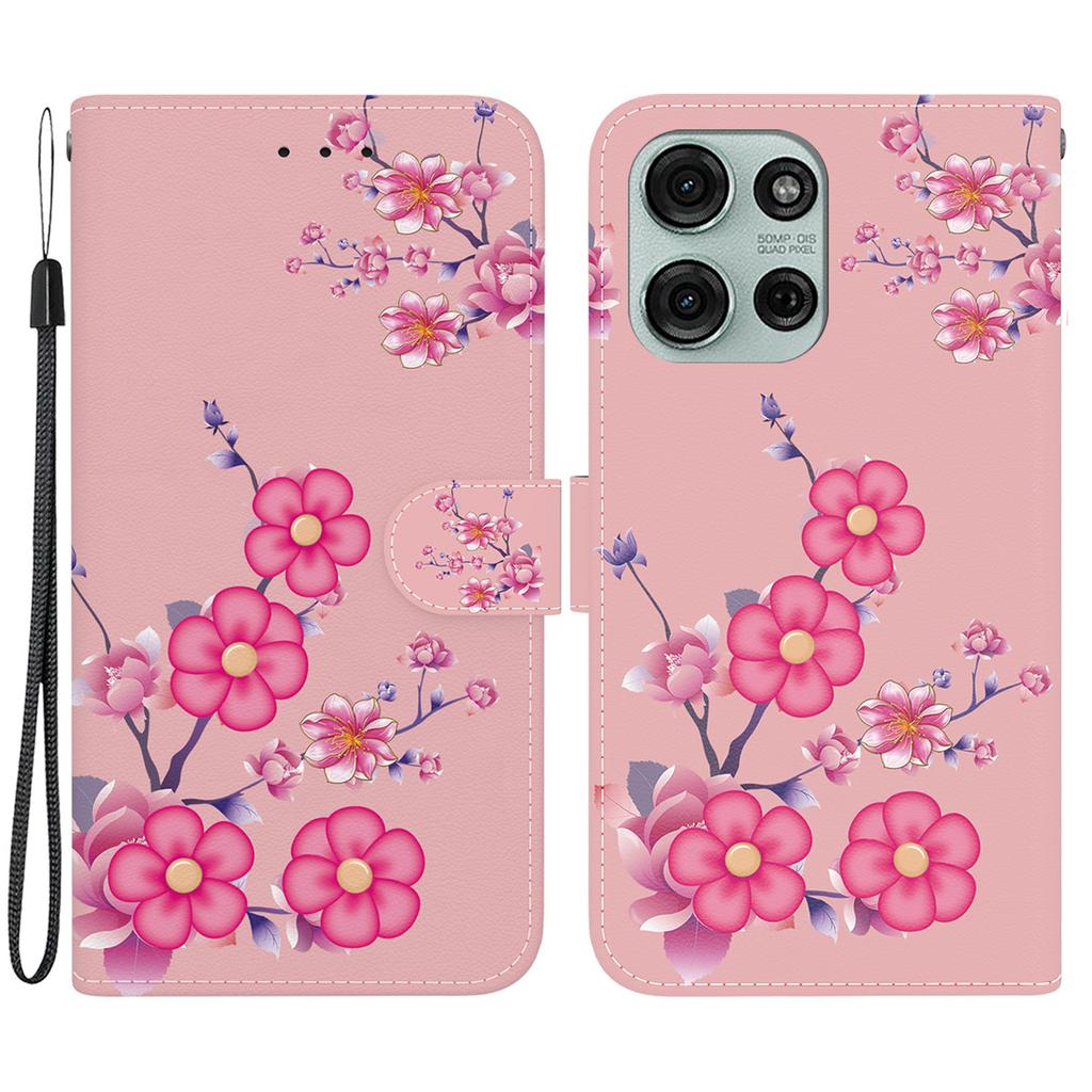 For Motorola Moto G75 5G Wallet Phone Case Anti-Drop Leather Flip Cover Pattern Printing