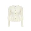 Veromoda Ruffle V-Neck Slim-Fit Knit Top