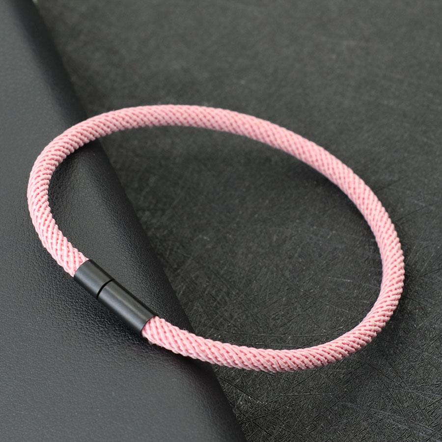 

Simple Style Lucky Rope Bracelet Unisex Available In Multiple Colors Sizes Nautical Wrap Braslet Friendship Braclet Pulseria S 18.5cm 7.3Inch розовый