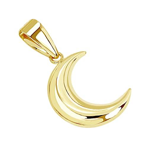 

Lala Christie Moon Necklace Top for Men and Women, 18K Gold (lp103-0005-yg)